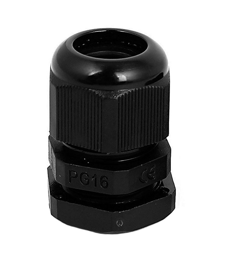 Сальник PG16 d10-14мм IP68 чорний 1 Сальник PG16 d10-14мм IP68 чорний