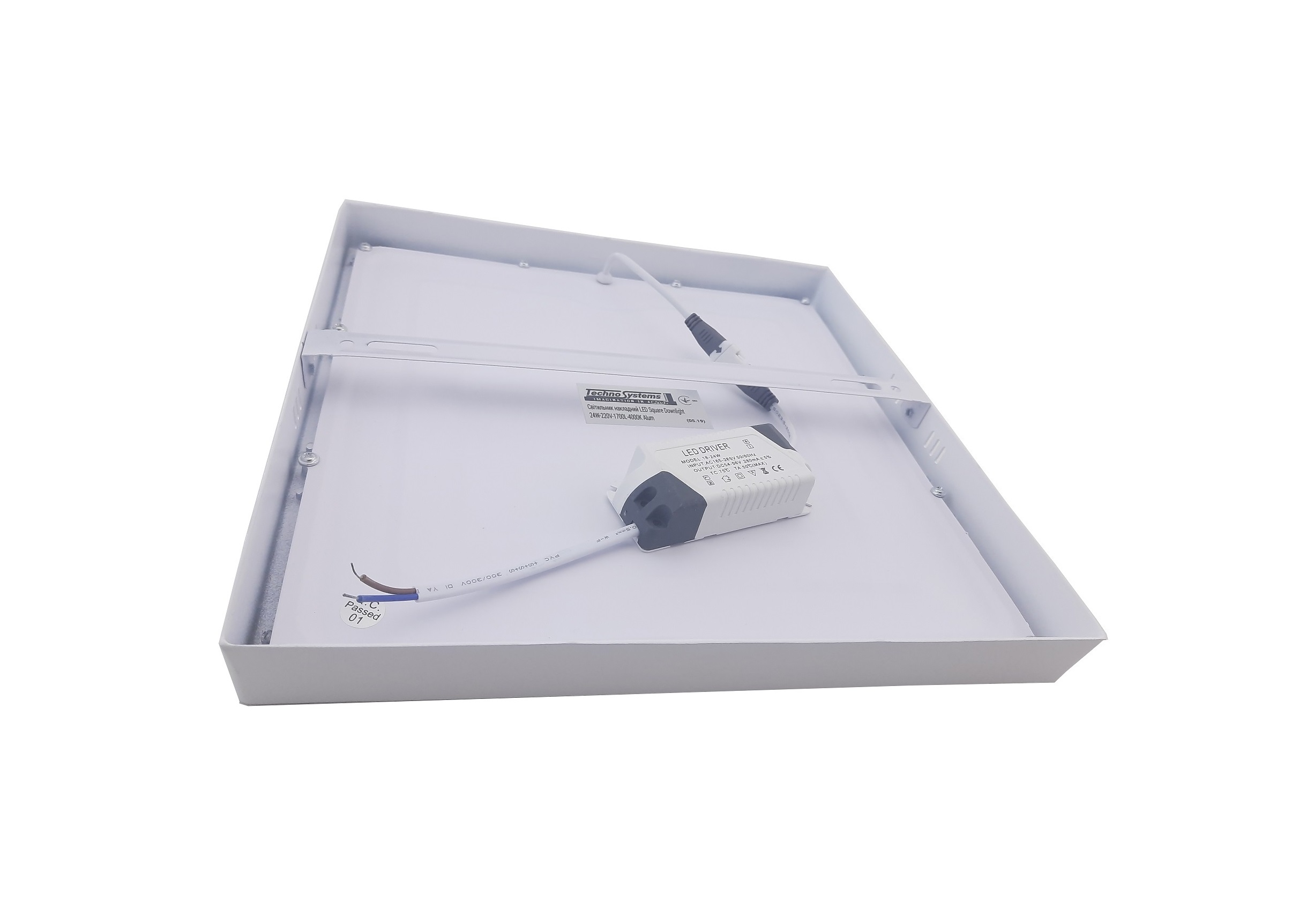 Світильник накладний LED Square Downlight 24W-220V-1700L-4000K Alum 3 Світильник накладний LED Square Downlight 24W-220V-1700L-4000K Alum - Зображення 3