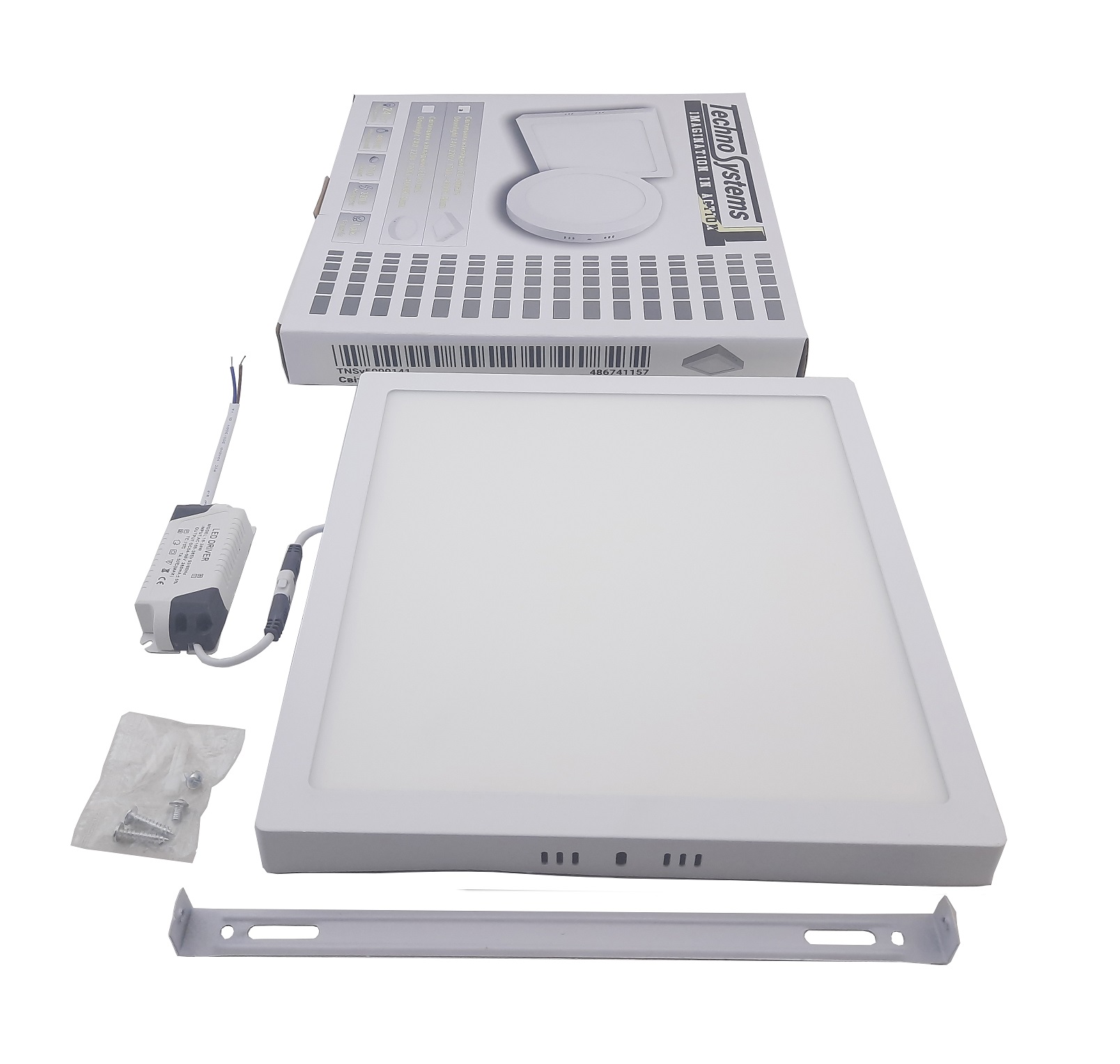Світильник накладний LED Square Downlight 24W-220V-1700L-4000K Alum 2 Світильник накладний LED Square Downlight 24W-220V-1700L-4000K Alum - Зображення 2