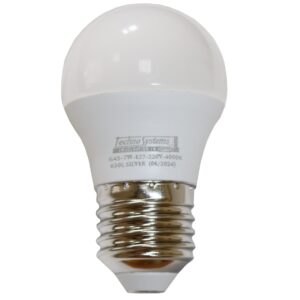 Лампа світлодіодна LED Bulb-G45-7W-E27-220V-4000K-630L SILVER