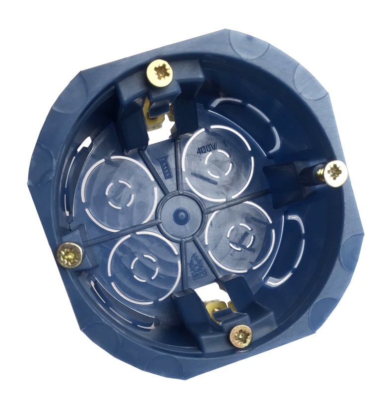 Коробка установочна d65/68 гіпс, пл. лапки 1 Коробка установочна d65/68 гіпс, пл. лапки