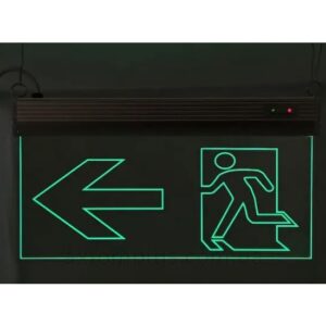 Світильник евакуаційний, S503 ACRYLIC LED 3W GRAVING "Вказівник двері ліворуч"