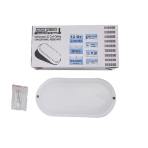 Світильник LED Oval Ceiling 12W-220V-960L-6500K-IP65