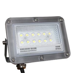 Прожектор LED 10W GOLDEN Slim 220V 1100Lm 4000K IP65