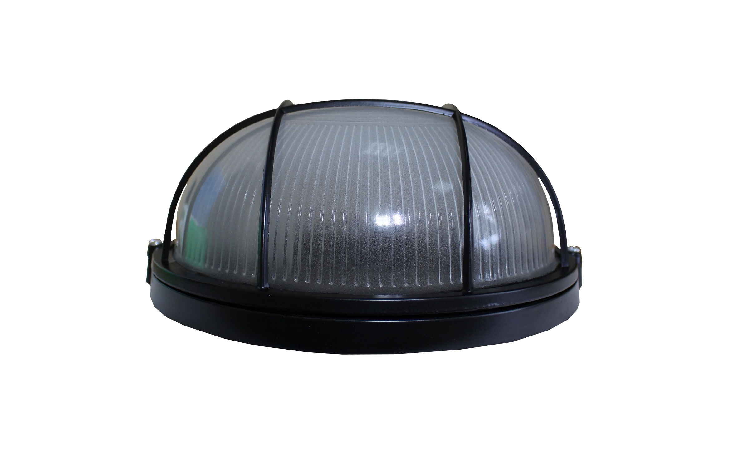 Світильник НПП1102-100W-E27-IP65 коло чорний з решіткою 2 Світильник НПП1102-100W-E27-IP65 коло чорний з решіткою - Зображення 2