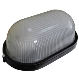 Світильник НПП1201-100W-E27-IP65 овал чорний