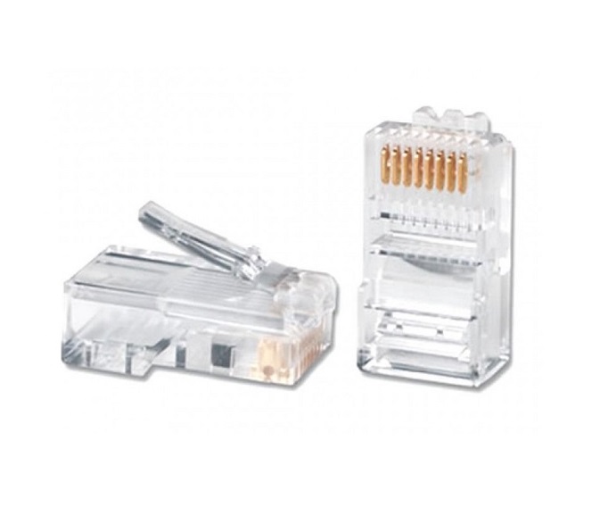 Роз'єм RJ458P8C(А) UTP для кабеля кат.5Е 1 Роз'єм RJ458P8C(А) UTP для кабеля кат.5Е
