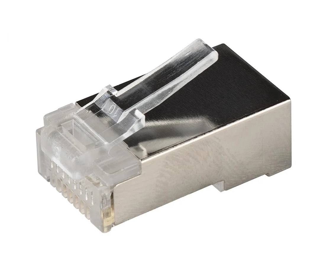 Роз'єм RJ458P8C FTP для кабеля кат.5Е 2 Роз'єм RJ458P8C FTP для кабеля кат.5Е - Зображення 2