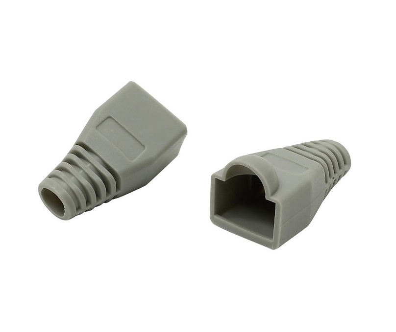 Ковпачок ізолюючий для роз'єму RJ45 сірий 1 Ковпачок ізолюючий для роз'єму RJ45 сірий