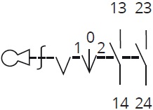 Перемикач XB2-BG03 1NO+1NO "I-0-II" з ключем, ліворуч праворуч центер 3 Перемикач XB2-BG03 1NO+1NO "I-0-II" з ключем, ліворуч праворуч центер - Зображення 3