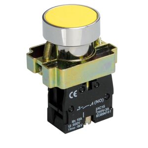Кнопка XB2-BA51 1NO без підсвічування жовтий