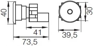 Кнопка XB2-BC51 1NO "гриб" без підсвічування жовтий 2 Кнопка XB2-BC51 1NO "гриб" без підсвічування жовтий - Зображення 2