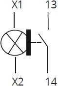 Кнопка XB2-BW3561 1NO з підсвічуванням, жовтий 3 Кнопка XB2-BW3561 1NO з підсвічуванням, жовтий - Зображення 3