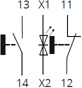Кнопка XB2-BW8465 1NO+1NC "I-0" подвійна з підсвідкой 3 Кнопка XB2-BW8465 1NO+1NC "I-0" подвійна з підсвідкой - Зображення 3