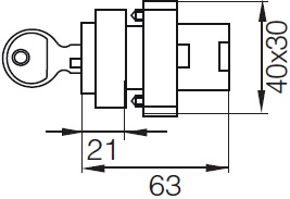 Перемикач XB2-BG61 1NO "I-0" з ключем, ліворуч, самоповернення 2 Перемикач XB2-BG61 1NO "I-0" з ключем, ліворуч, самоповернення - Зображення 2