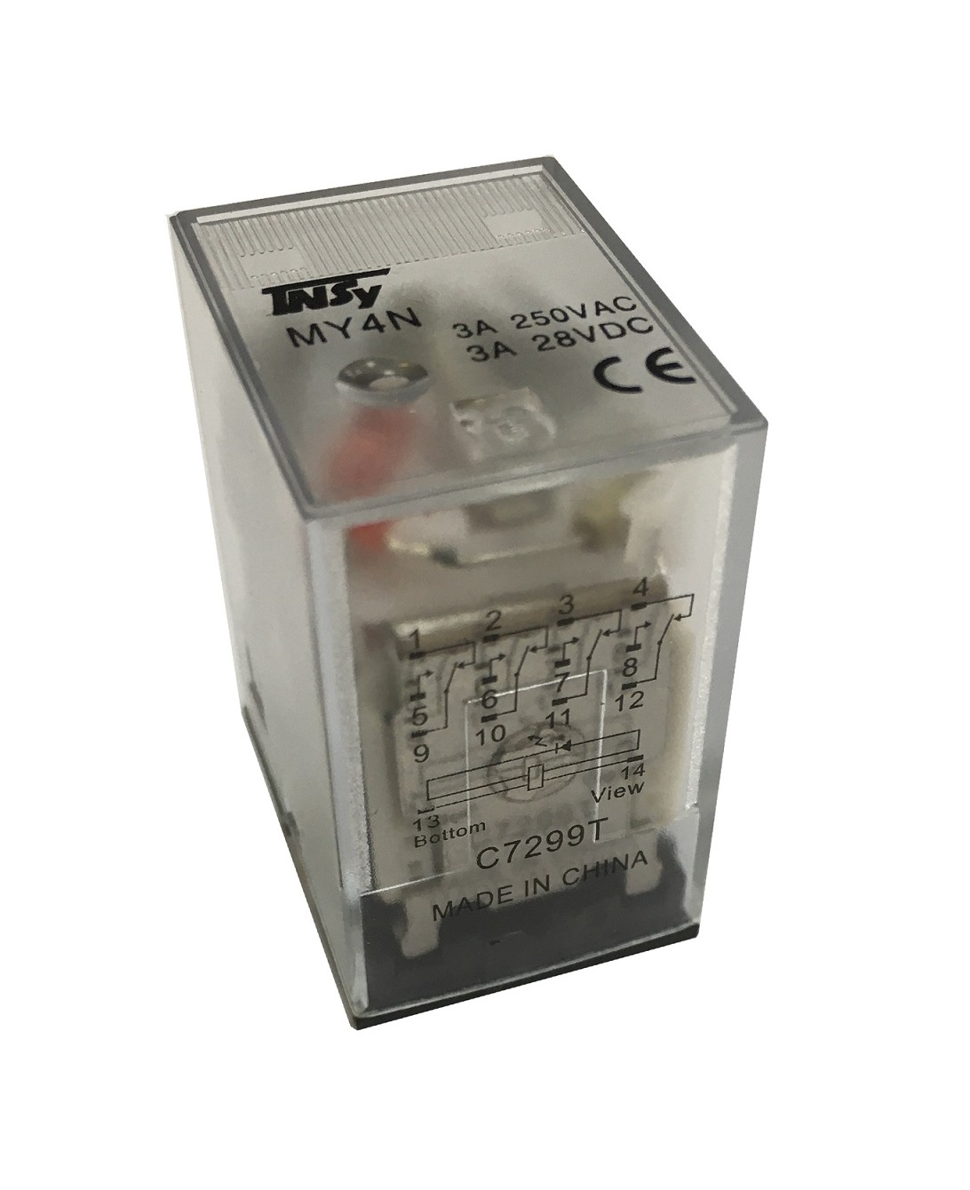 Реле проміжне РП24-MY4 3А 220АС LED 4p 1 Реле проміжне РП24-MY4 3А 220АС LED 4p