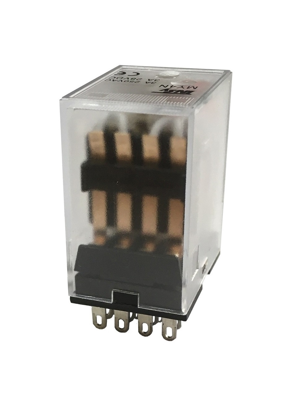 Реле проміжне РП24-MY4 3А 24АС LED 4p 1 Реле проміжне РП24-MY4 3А 24АС LED 4p