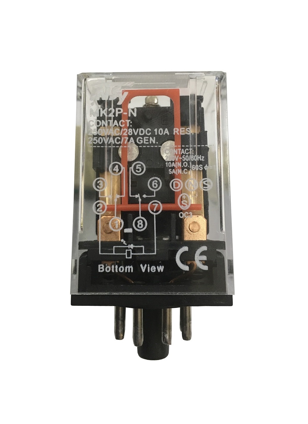 Реле проміжне РП3к2-MK2P 10А 220АС LED 2p 1 Реле проміжне РП3к2-MK2P 10А 220АС LED 2p