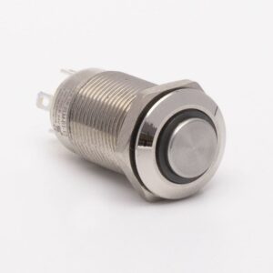 Кнопка металева КНМ-12-HJ-E 9-24V 1NO висока, зелений TAKEL