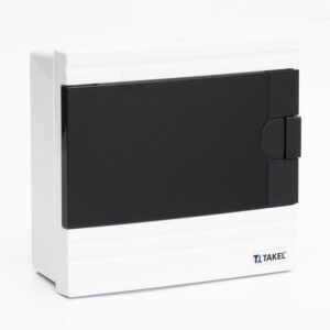 Щиток зовнішній SF-WB на 9 модулів, білий, чорні двер., Argent IP 40 TAKEL