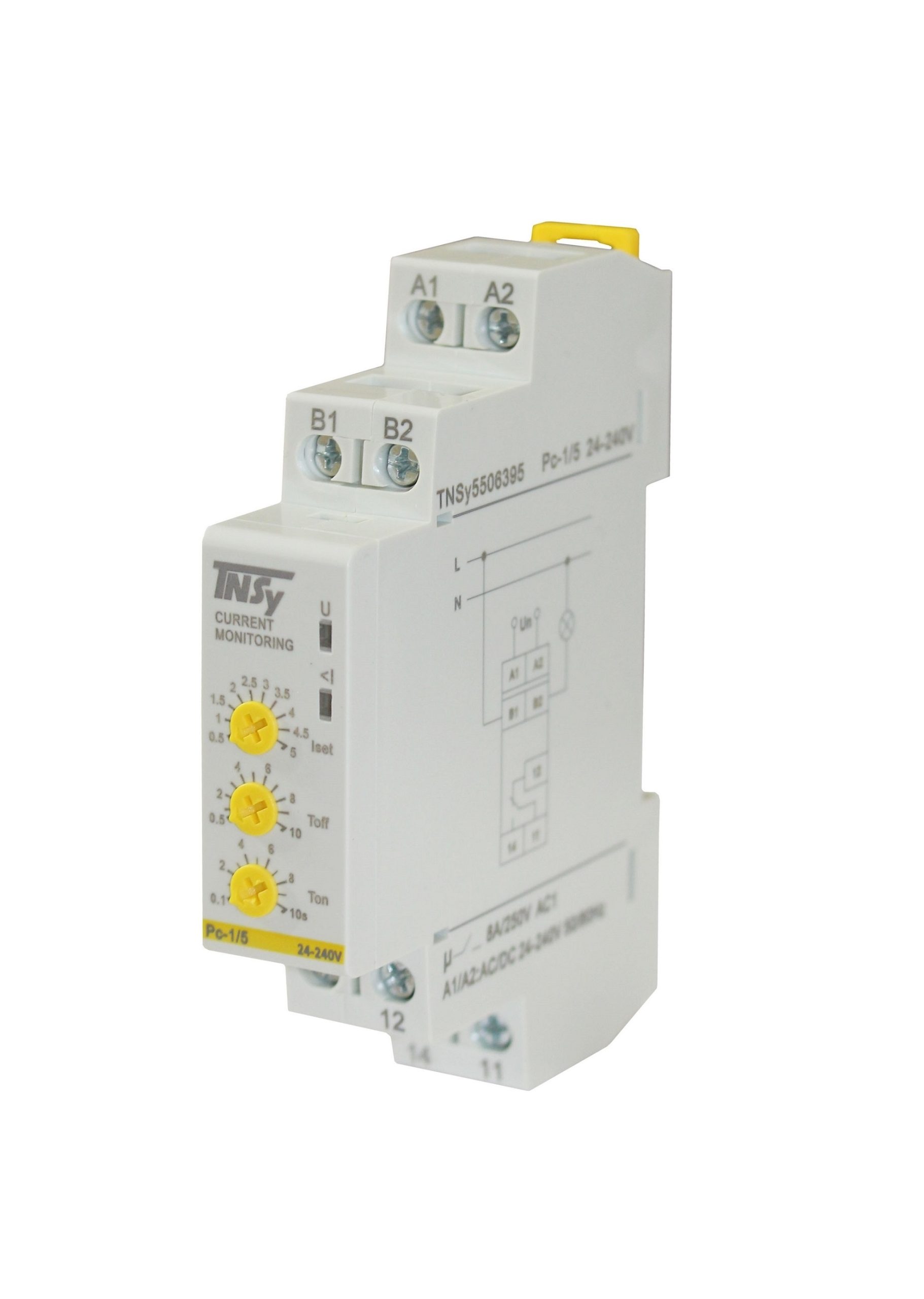 Реле струму Рс-1/5 0.5-5A 24-240VAC/DC 2 Реле струму Рс-1/5 0.5-5A 24-240VAC/DC - Зображення 2