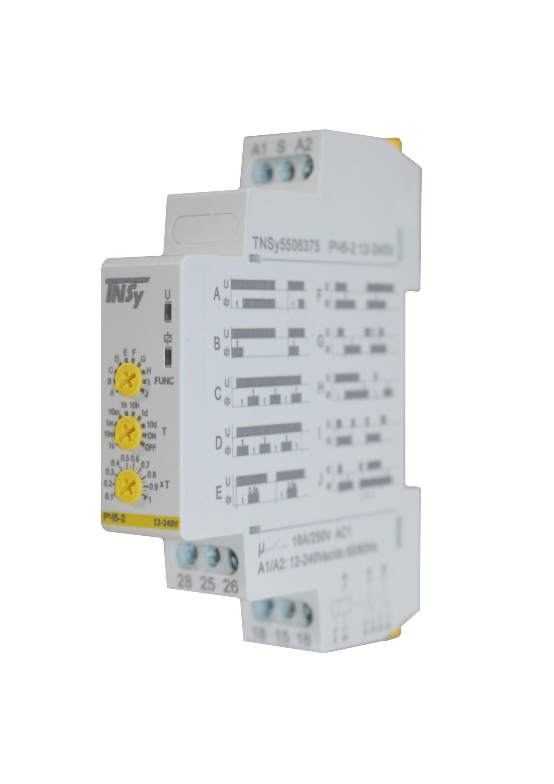Реле часу РЧб-2 12-240V AC/DC (2C/Ox16A_AC1) 10 функцій 2 Реле часу РЧб-2 12-240V AC/DC (2C/Ox16A_AC1) 10 функцій - Зображення 2