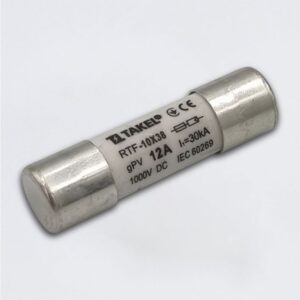 Плавка вставка запобіжника RTF 10х38 12А 1000V DC TAKEL