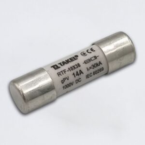 Плавка вставка запобіжника RTF 10х38 14А 1000V DC TAKEL