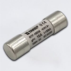 Плавка вставка запобіжника RTF 10х38 16А 1000V DC TAKEL
