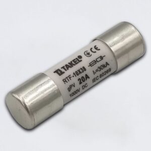 Плавка вставка запобіжника RTF 10х38 20А 1000V DC TAKEL