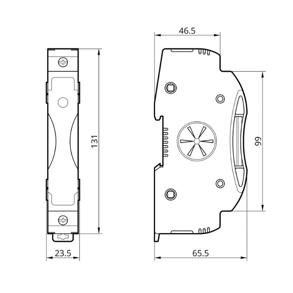 Тримач плавкого запобіжника RTPV-63L 14x85 1Р 63А DC 1500В TAKEL 2 Тримач плавкого запобіжника RTPV-63L 14x85 1Р 63А DC 1500В TAKEL - Зображення 2