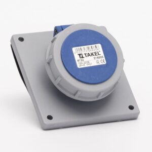 Розетка стаціонарна внутрішня 4132 16А 220В 2Р+Е IP67 Argent TAKEL