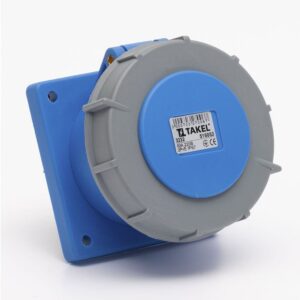 Розетка стаціонарна внутрішня 3332 63А 220В 2Р+Е IP67 Argent TAKEL