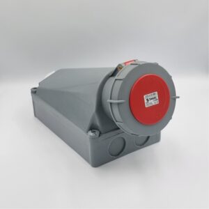 Розетка стаціонарна зовнішня 1452 125А 380В 3Р+N+Е IP67 Argent TAKEL