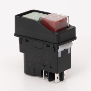 Пускова електромагнітна кнопка ESSB-21BC 4pin, чорна рамка TAKEL