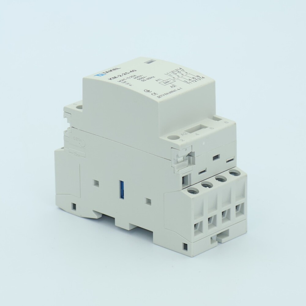 Контактор модульний КМ-2-25-40 25А 4NO 24В AC TAKEL 2 Контактор модульний КМ-2-25-40 25А 4NO 24В AC TAKEL - Зображення 2