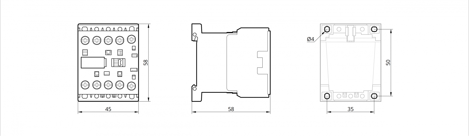 Контактор MMC 06-01 6А 36В 1NC TAKEL 4 Контактор MMC 06-01 6А 36В 1NC TAKEL - Зображення 4