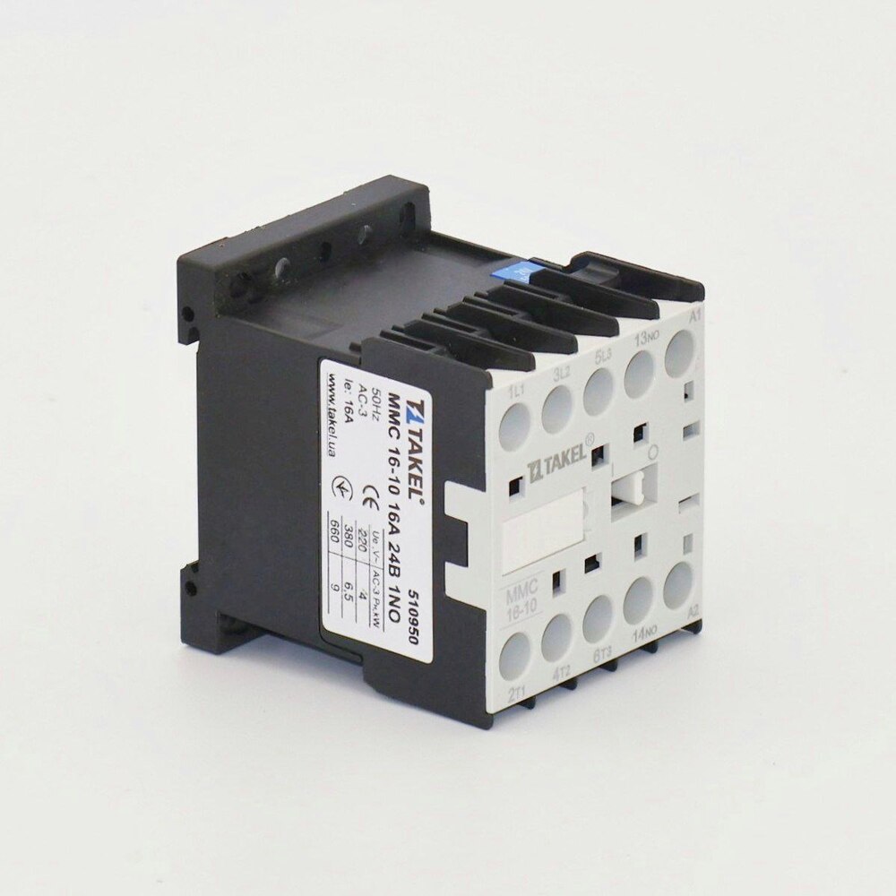 Контактор MMC 16-10 16А 24В 1NO TAKEL 1 Контактор MMC 16-10 16А 24В 1NO TAKEL