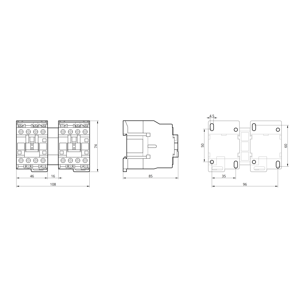 Контактор КМІr 2x1-18-10 18А 230В 2NO реверс TAKEL 3 Контактор КМІr 2x1-18-10 18А 230В 2NO реверс TAKEL - Зображення 3